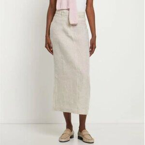 NWOT Reformation Gia Linen Skirt US Size 6